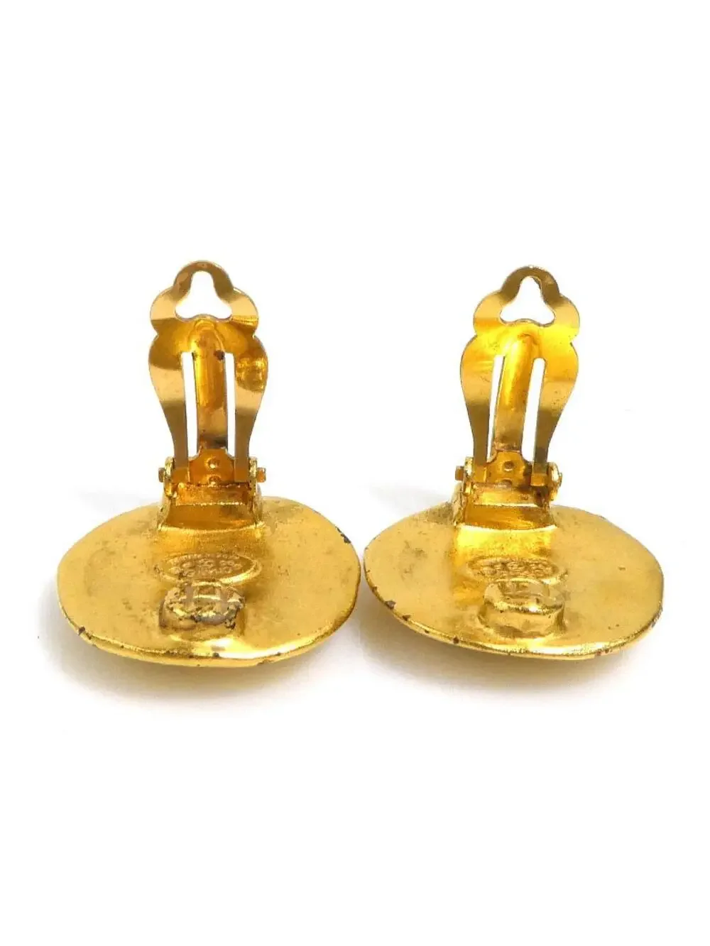 Auth Chanel Vintage Cc Logo Clip On #302750C32B
